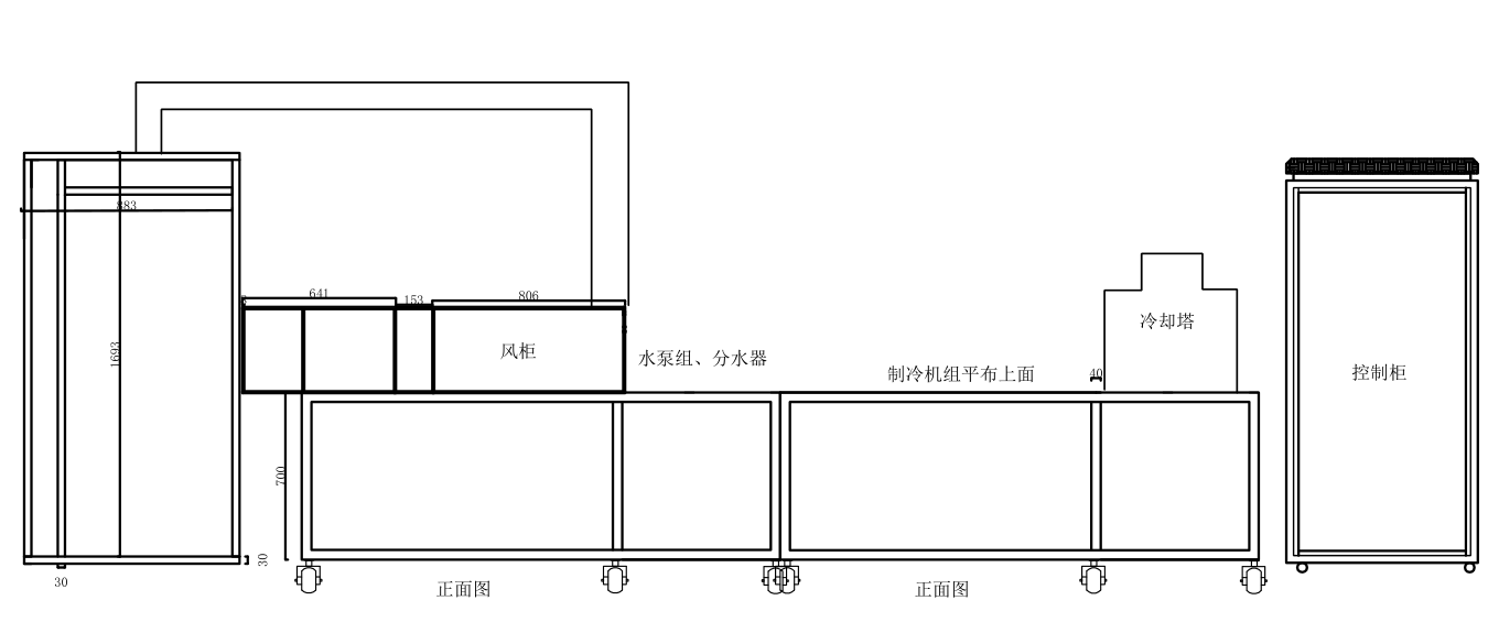 中央空调实训考核装置(图2) 布局图